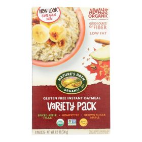 Nature's Path Organic Hot Oatmeal - Variety Pack - Case Of 6 - 11.3 Oz.