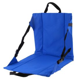 Waterproof Foldable Stadium Seat Padded Cushion Chair (Color: Blue)