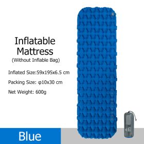 Naturehike Inflatable Mattress Air Mattress Ultralight Outdoor Sleeping Pad Folding Bed Sleeping Mat Hiking Camping Mattress (Color: Blue - Only Mat)